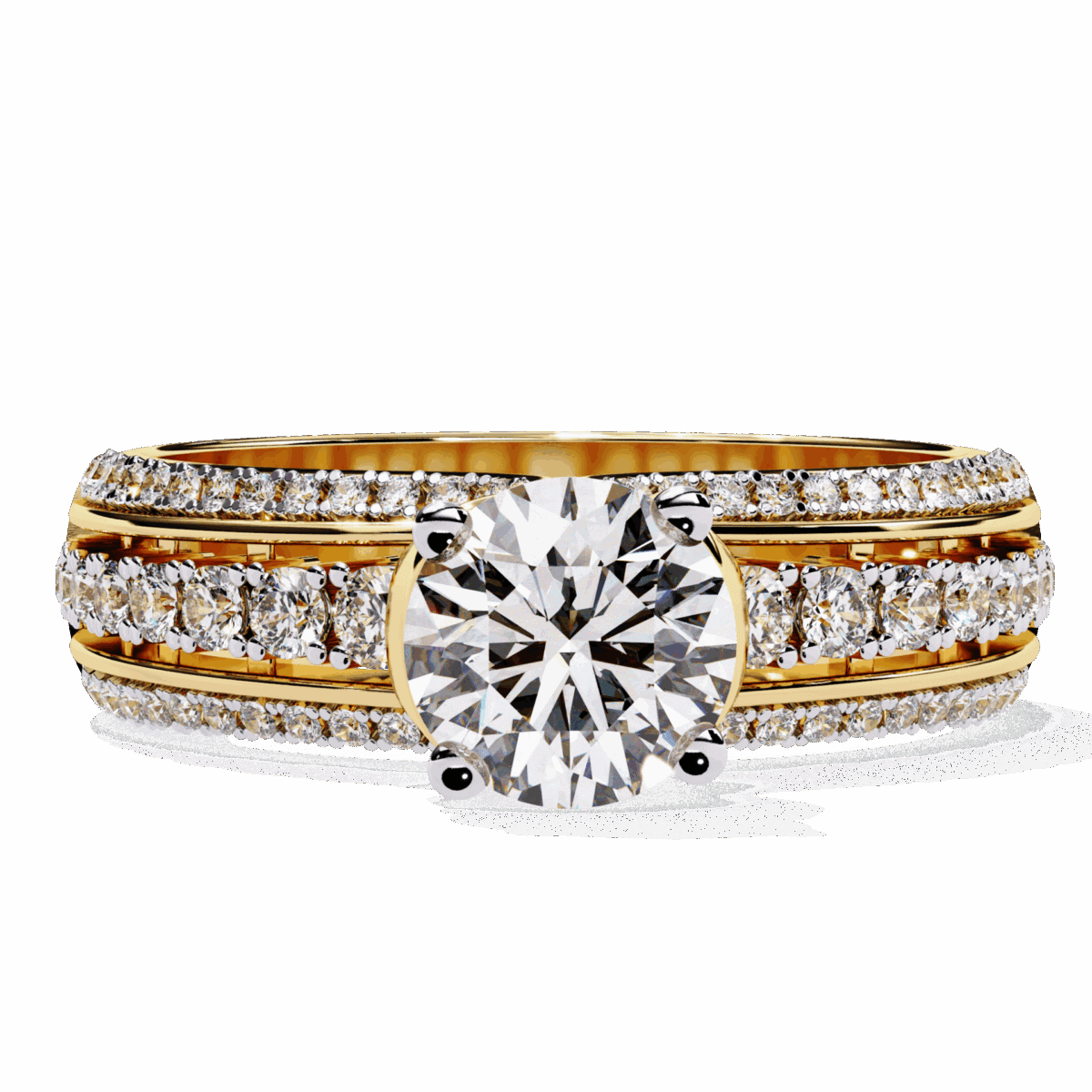 1.25 Carat Round Cut Timeless Solitaire Wedding Band  Image 5