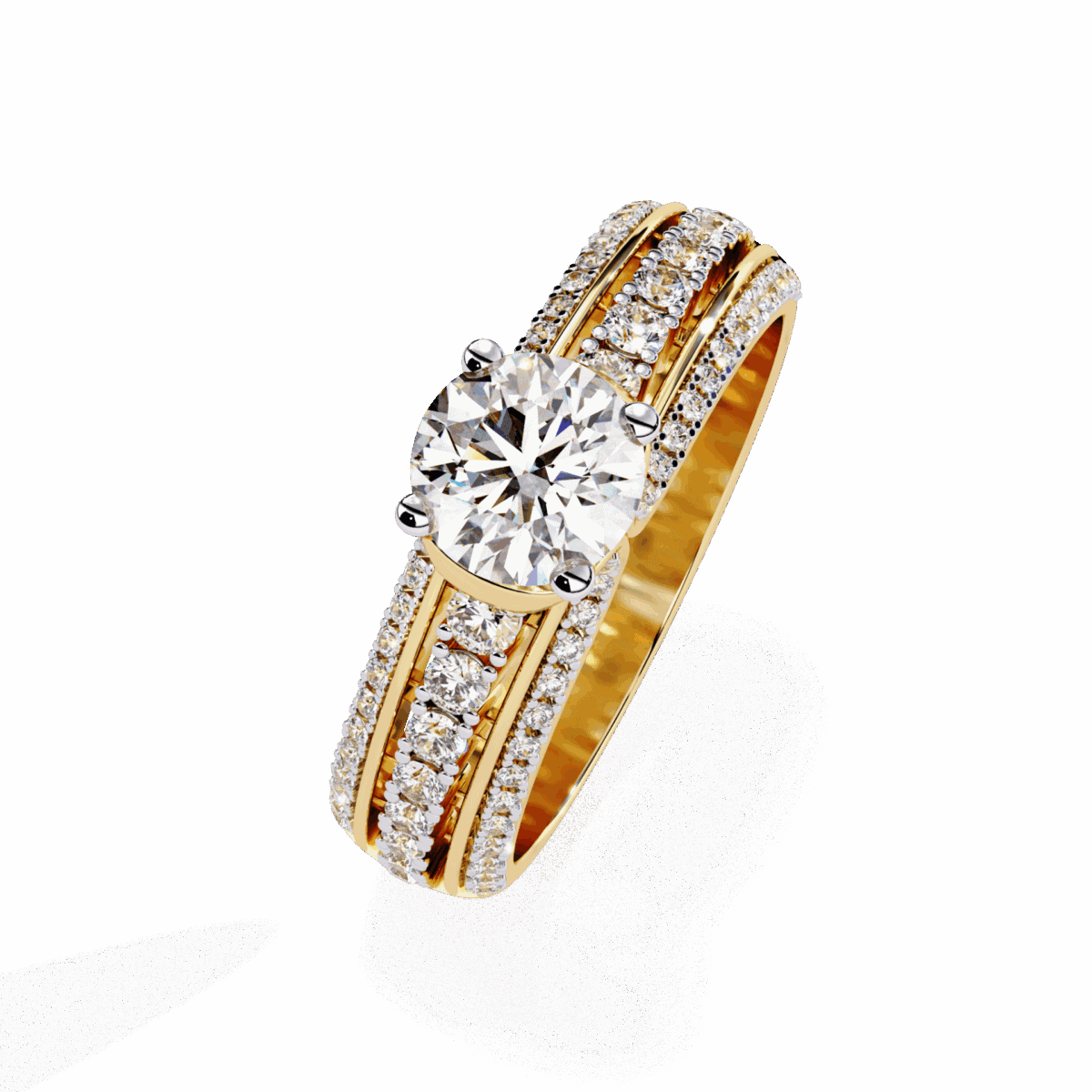 1.25 Carat Round Cut Timeless Solitaire Wedding Band  Image 6