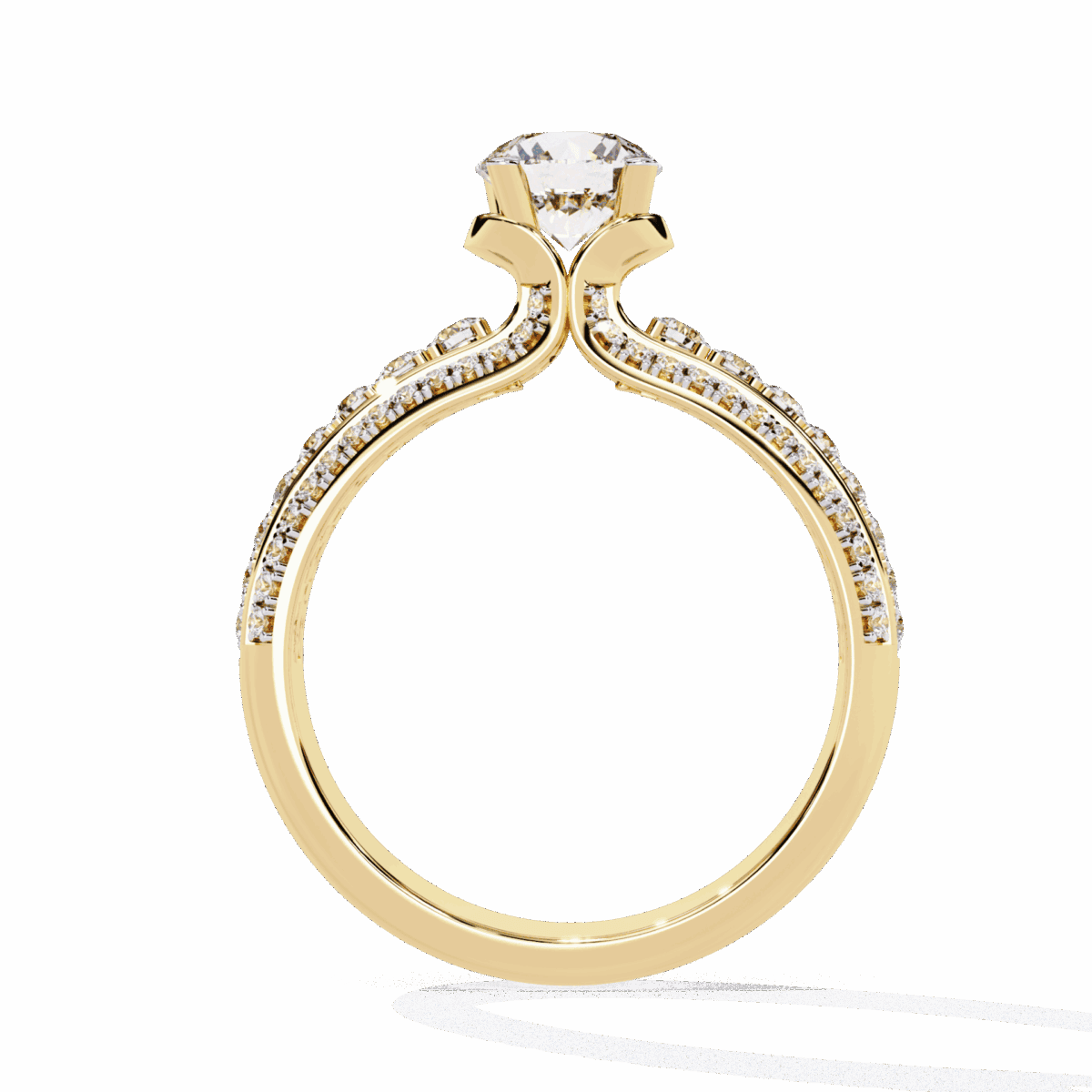 1.25 Carat Round Cut Timeless Solitaire Wedding Band  Image 8