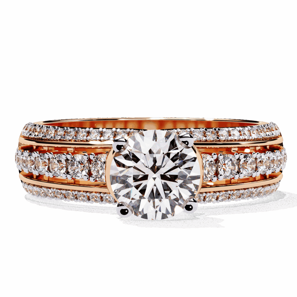 1.25 Carat Round Cut Timeless Solitaire Wedding Band  Image 9