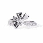 0.5 Carat Round Cut Day and Night Ring