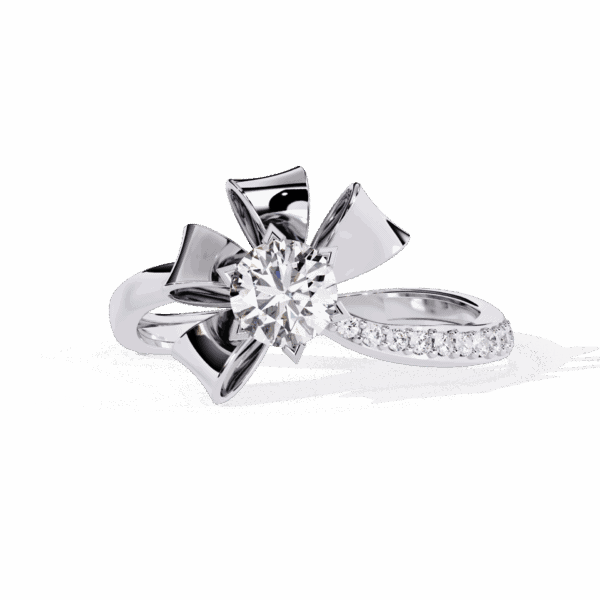 0.5 Carat Round Cut Day and Night Ring