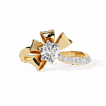 0.5 Carat Round Cut Day and Night Ring - Image 5