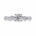 0.75 Carat Round Cut Royale Diamond Band