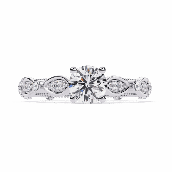 0.75 Carat Round Cut Royale Diamond Band