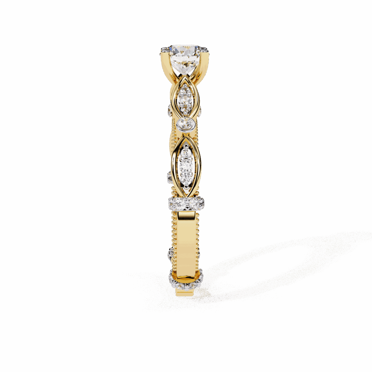 0.75 Carat Round Cut Royale Diamond Band  Image 7