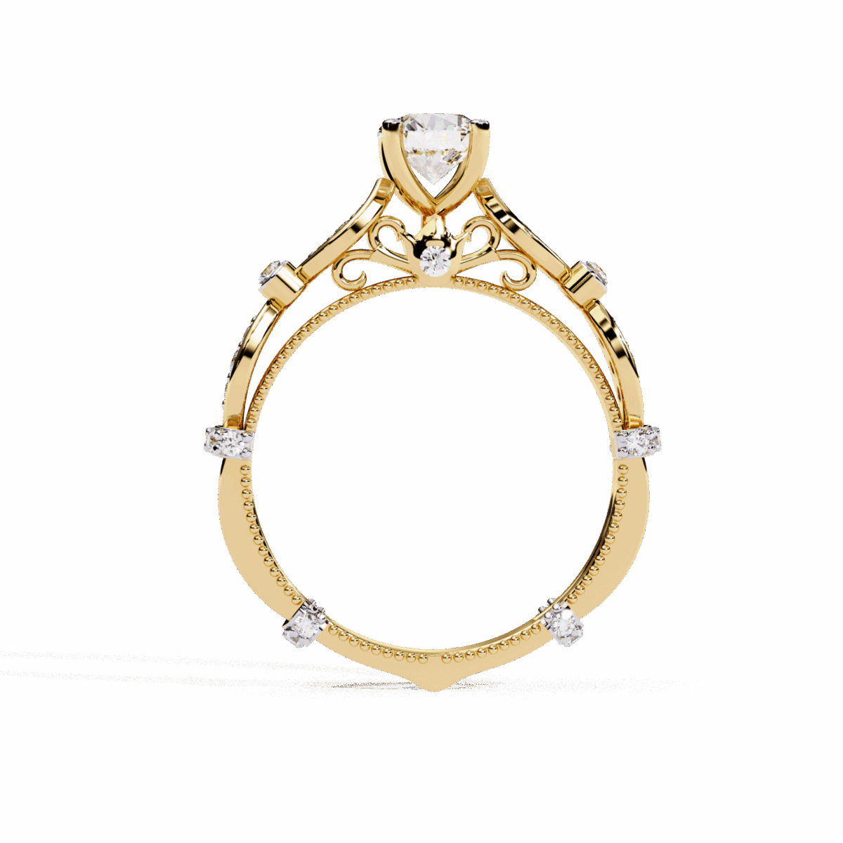 0.75 Carat Round Cut Royale Diamond Band  Image 8