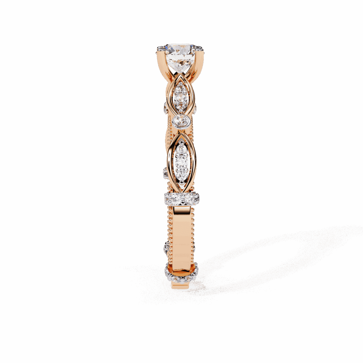 0.75 Carat Round Cut Royale Diamond Band  Image 11