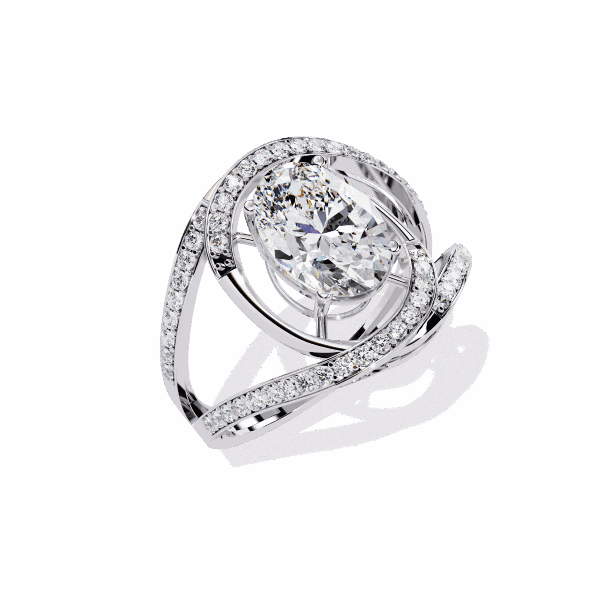 7.75 Carat Oval Cut Refined Everyday Look  Image 2