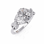 1.75 Carat Oval Cut Day and Night Ring - Image 2
