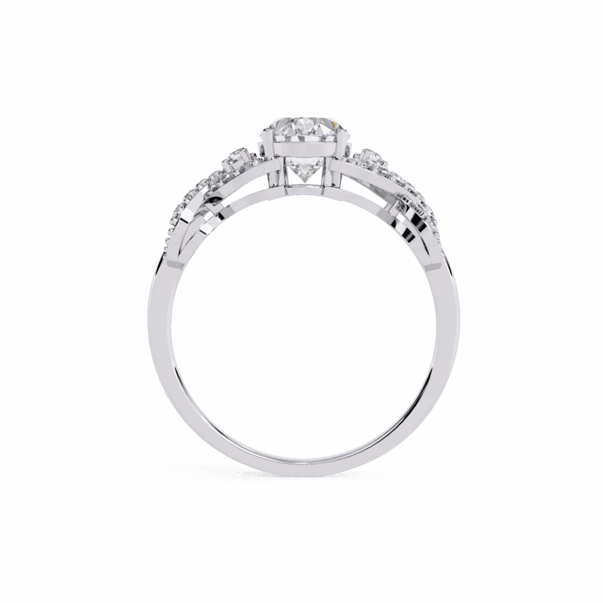 1.75 Carat Oval Cut Day and Night Ring  Image 4