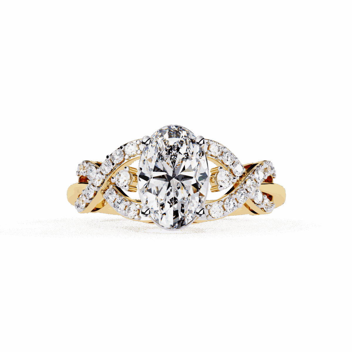 1.75 Carat Oval Cut Day and Night Ring  Image 5