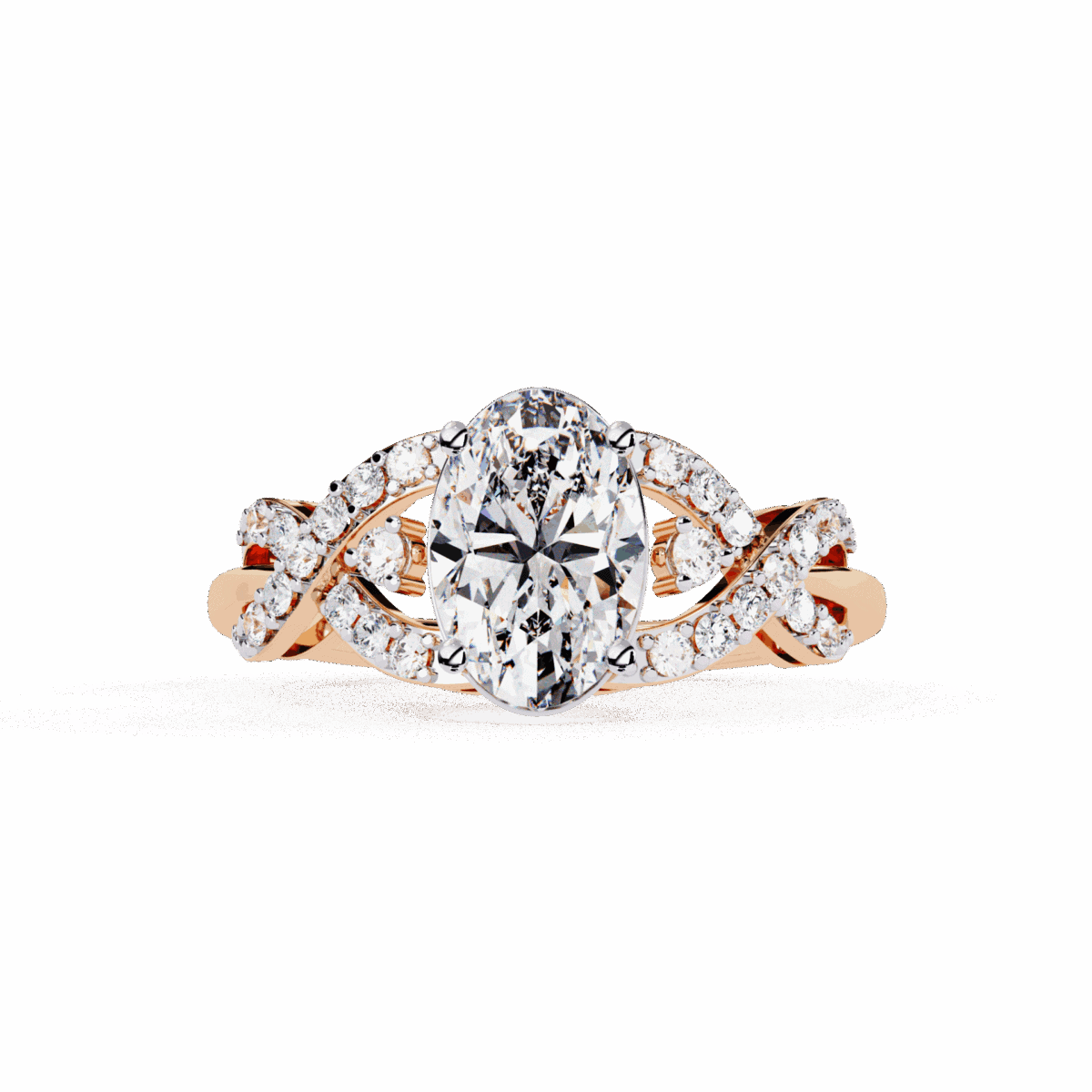 1.75 Carat Oval Cut Day and Night Ring  Image 9