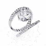 2.5 Carat Round Cut Signature Glam Cocktail Ring