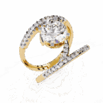 2.5 Carat Round Cut Signature Glam Cocktail Ring - Image 5