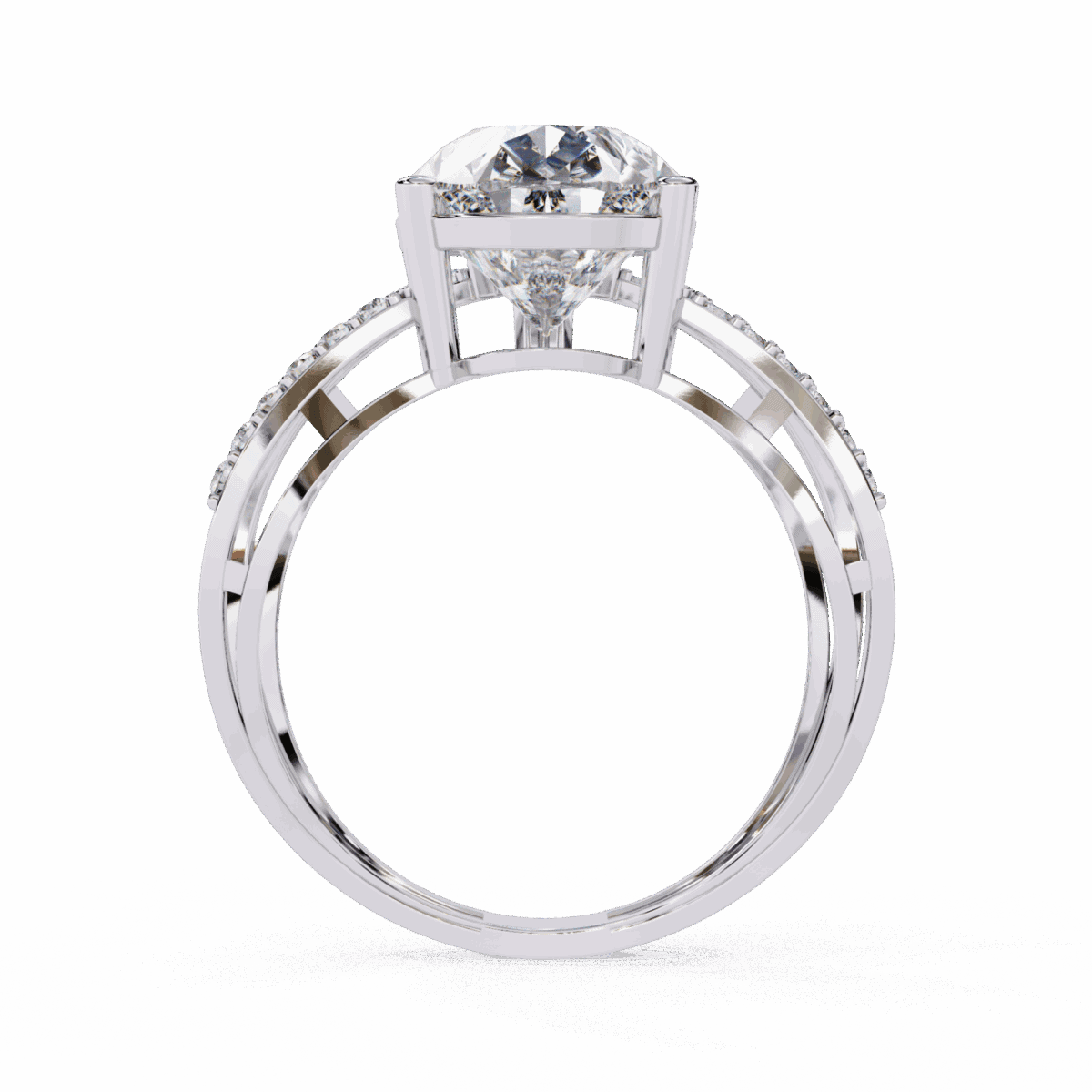 4.5 Carat Pear Cut After Dusk Cocktail Ring  Image 4