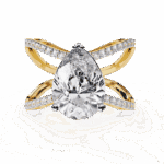 4.5 Carat Pear Cut After Dusk Cocktail Ring - Image 5