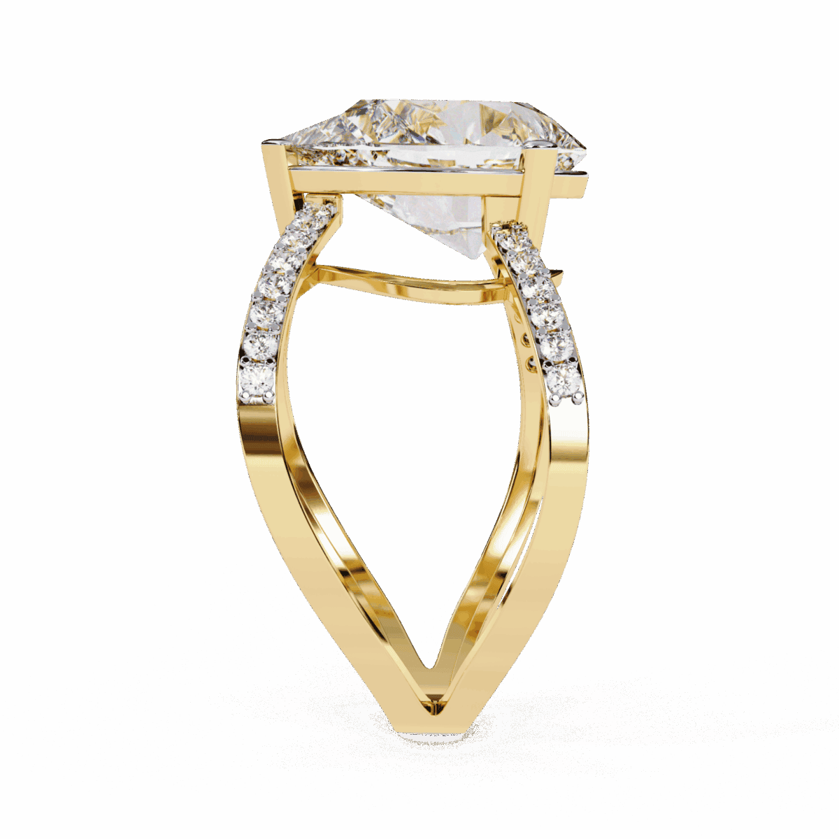 4.5 Carat Pear Cut After Dusk Cocktail Ring  Image 7