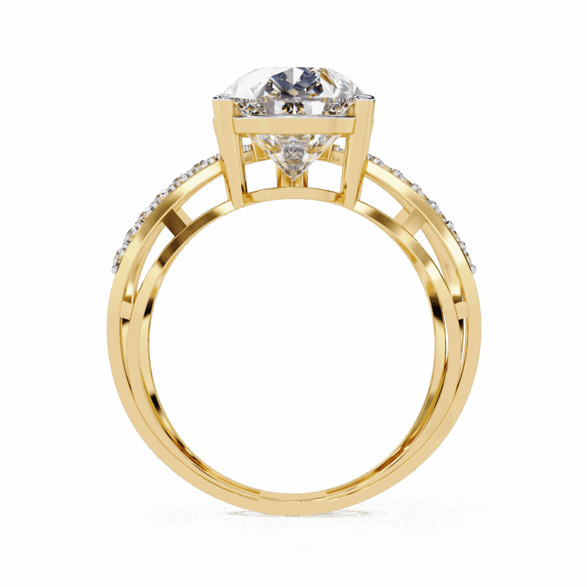 4.5 Carat Pear Cut After Dusk Cocktail Ring  Image 8