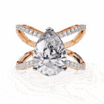 4.5 Carat Pear Cut After Dusk Cocktail Ring - Image 9