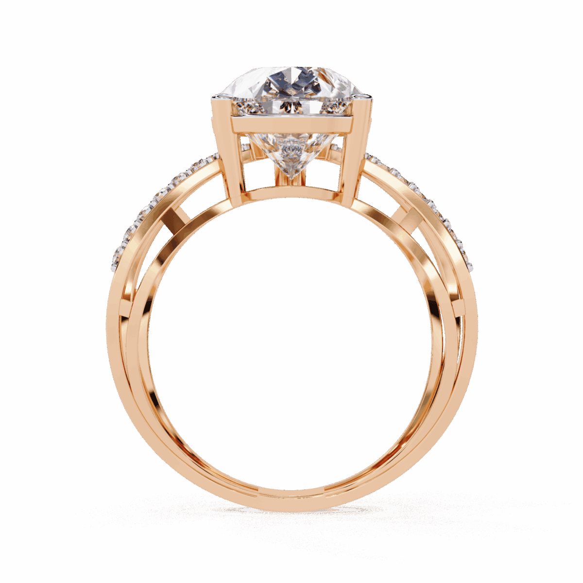 4.5 Carat Pear Cut After Dusk Cocktail Ring  Image 12