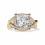 3.5 Carat Princess Cut Party Ready Cocktail Ring - Image 5
