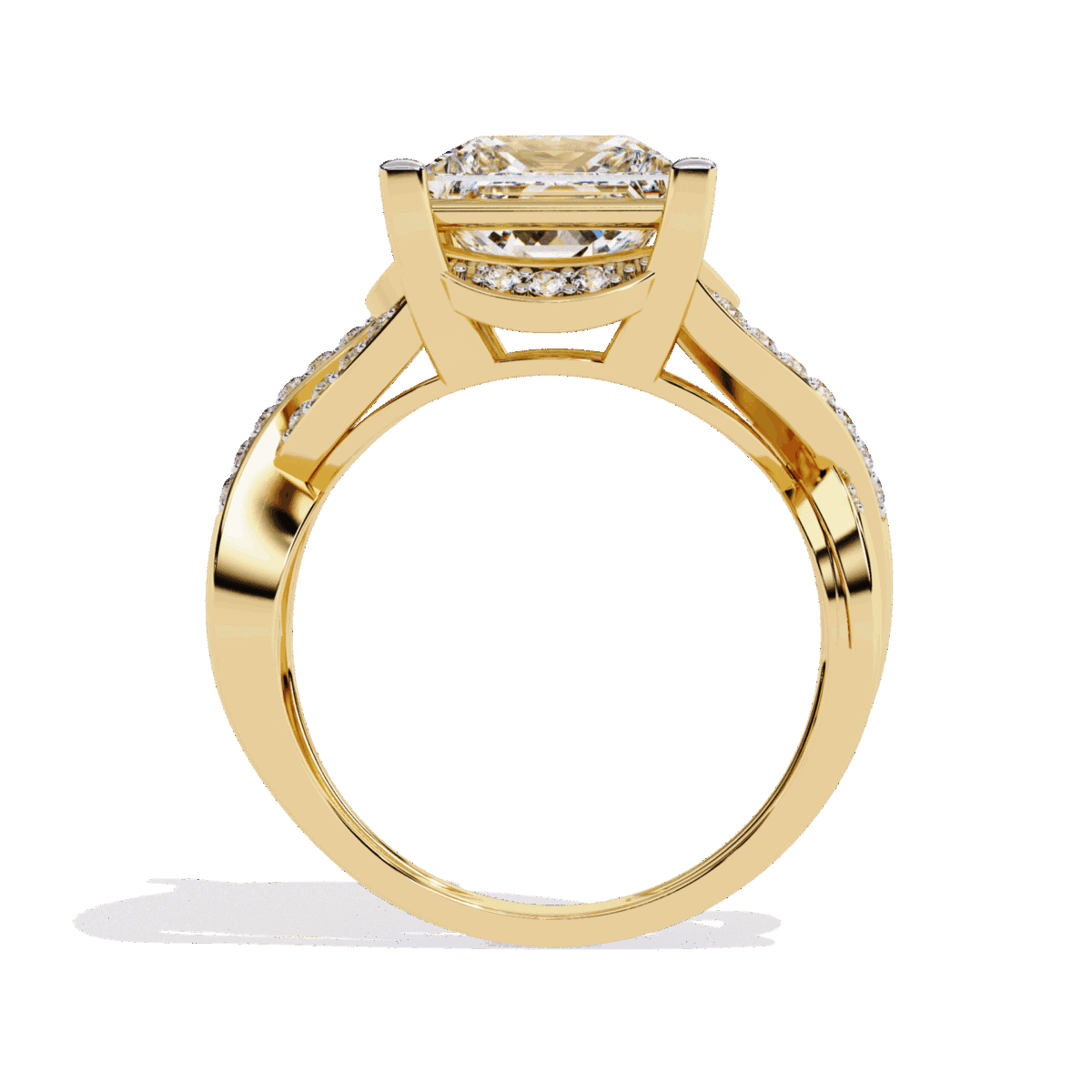 3.5 Carat Princess Cut Party Ready Cocktail Ring  Image 8