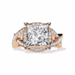 3.5 Carat Princess Cut Party Ready Cocktail Ring - Image 9