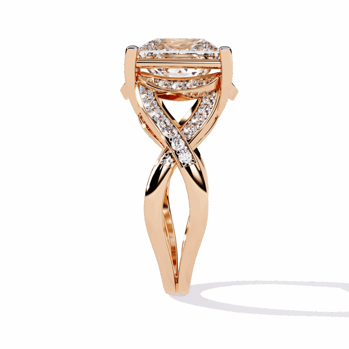 3.5 Carat Princess Cut Party Ready Cocktail Ring  Image 11