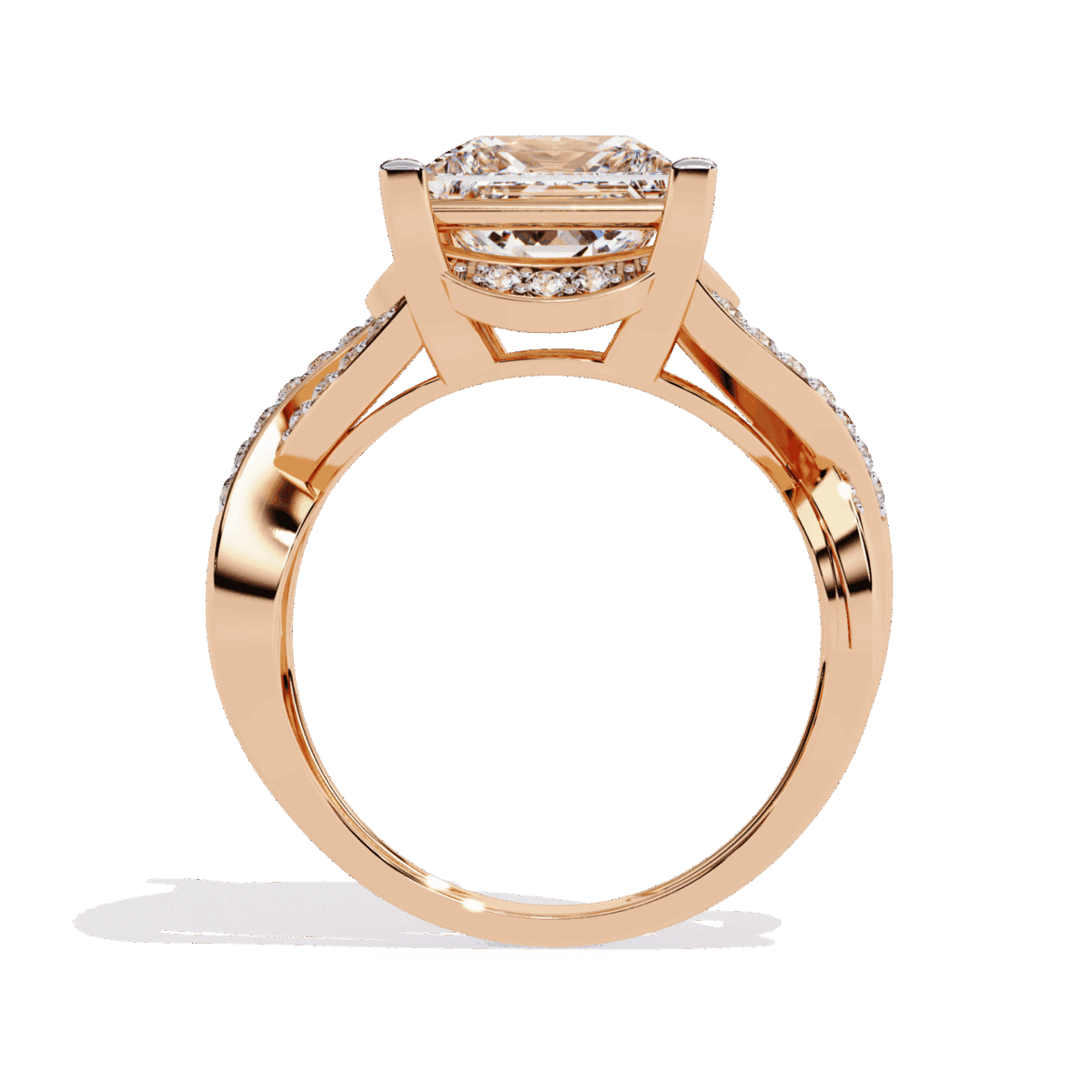 3.5 Carat Princess Cut Party Ready Cocktail Ring  Image 12