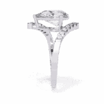 2.75 Carat Pear Cut Signature Wear Ring - Image 3