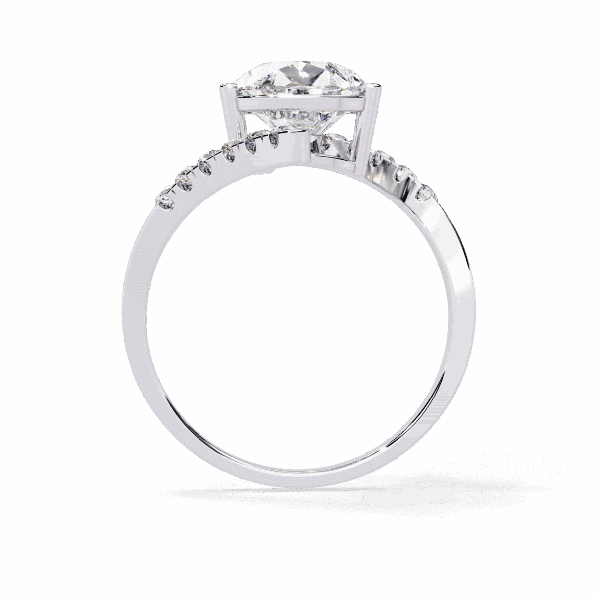 2.75 Carat Pear Cut Signature Wear Ring  Image 4