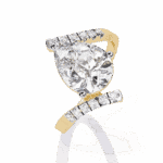 2.75 Carat Pear Cut Signature Wear Ring - Image 5