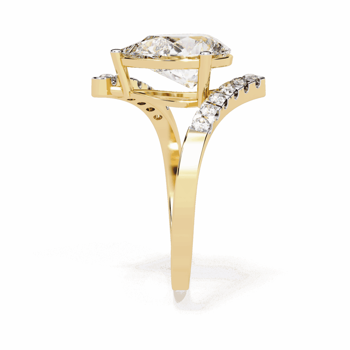 2.75 Carat Pear Cut Signature Wear Ring  Image 7