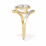 2.75 Carat Pear Cut Signature Wear Ring - Image 7