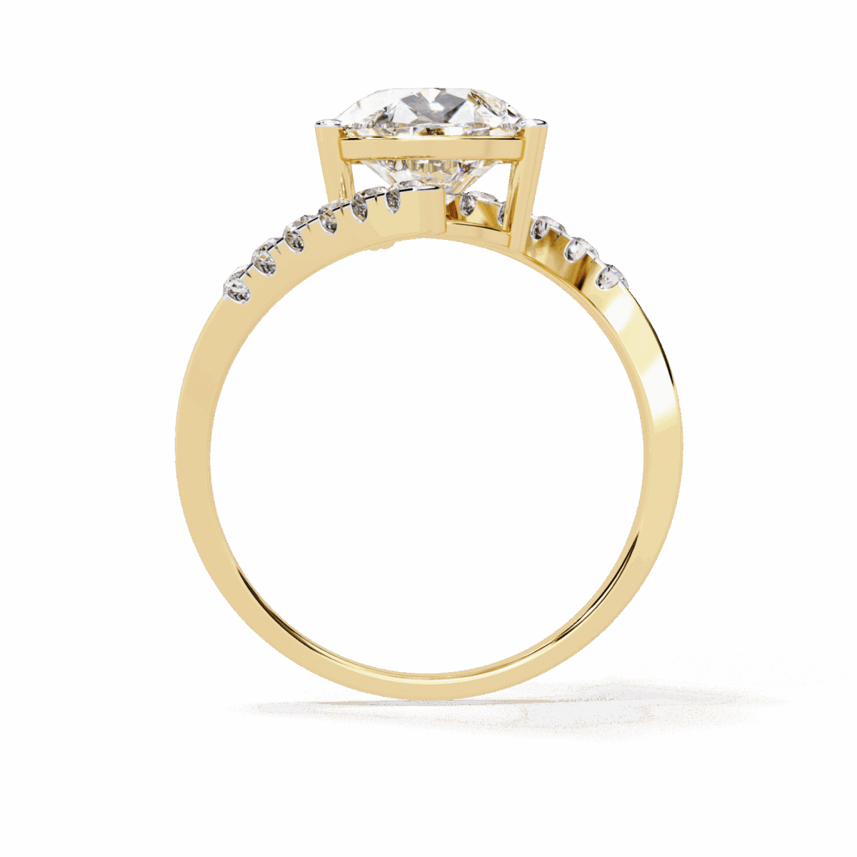 2.75 Carat Pear Cut Signature Wear Ring  Image 8