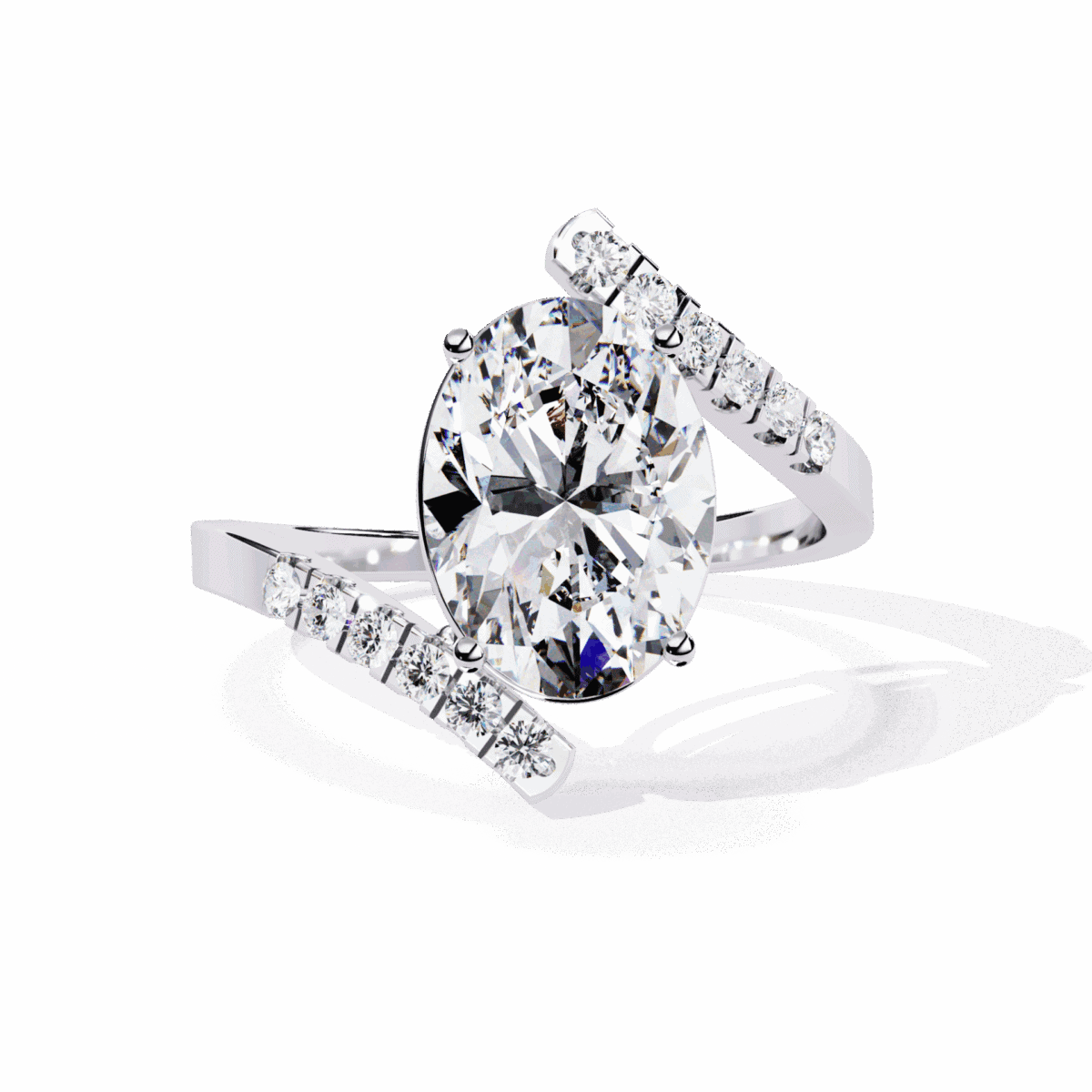 2.5 Carat Oval Cut Signature Wear Ring  Image 1
