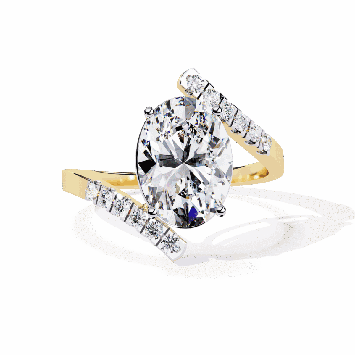 2.5 Carat Oval Cut Signature Wear Ring  Image 5