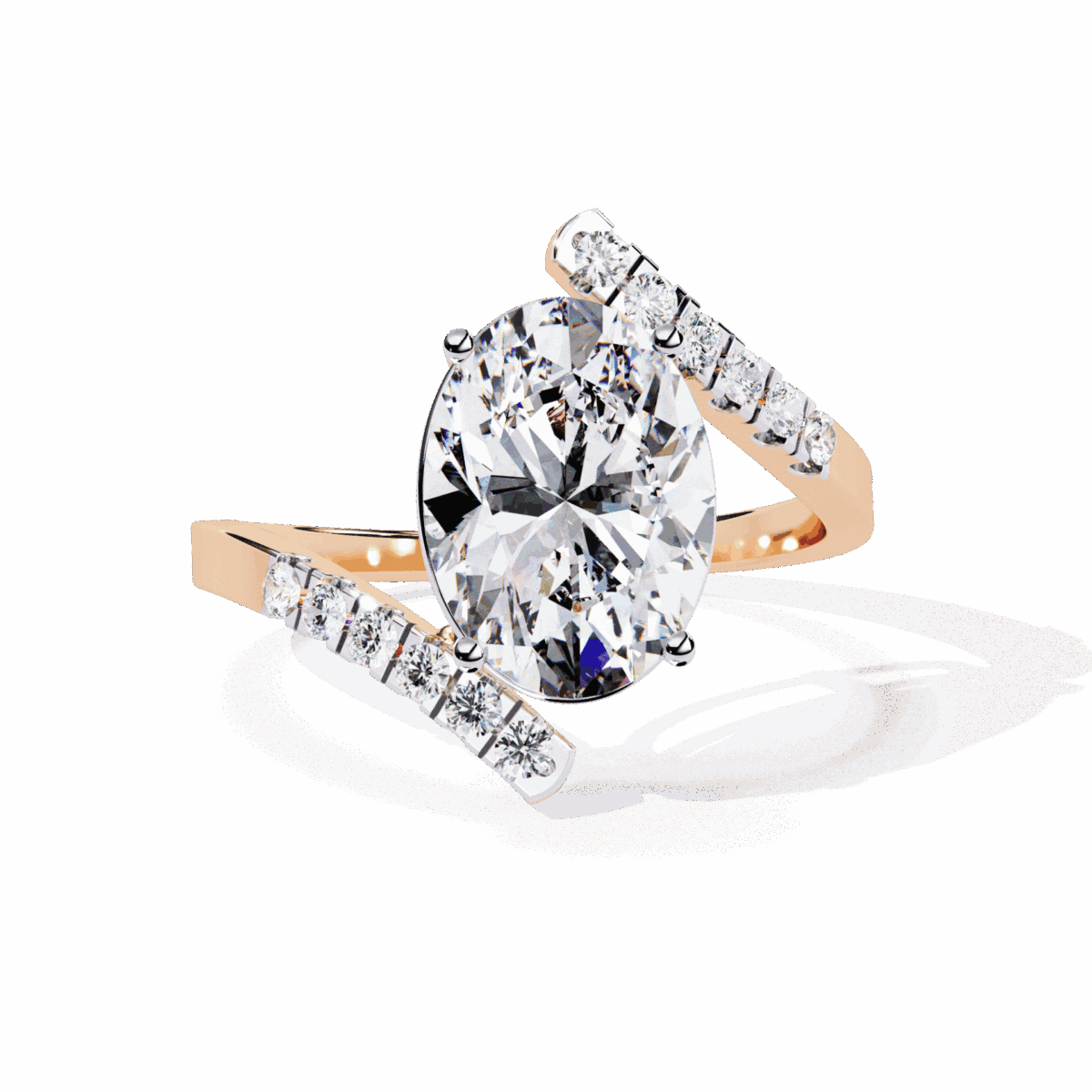 2.5 Carat Oval Cut Signature Wear Ring  Image 9