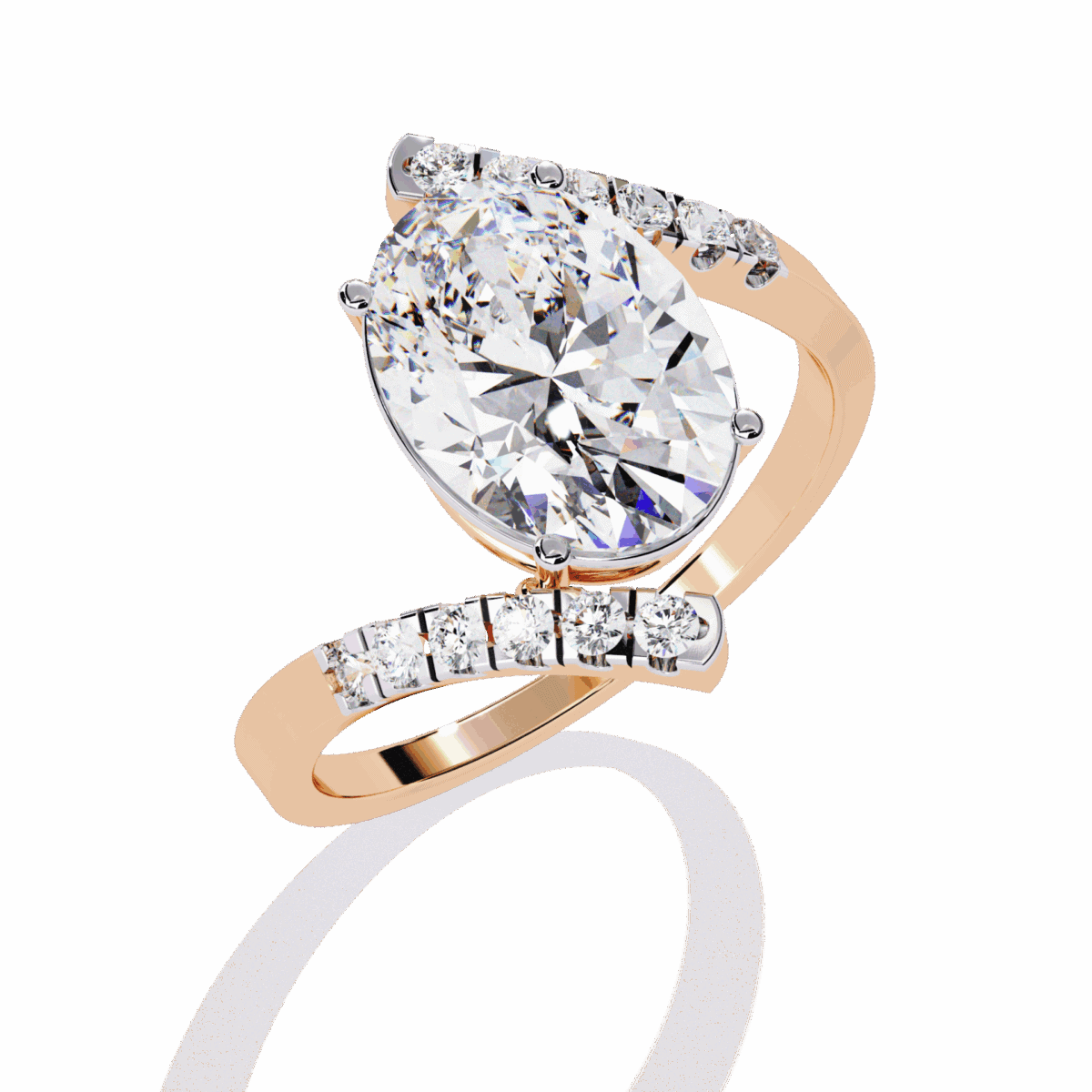 2.5 Carat Oval Cut Signature Wear Ring  Image 10
