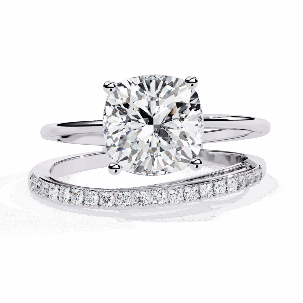 2.5 Carat Cushion Cut Signature Wear Ring  Image 1