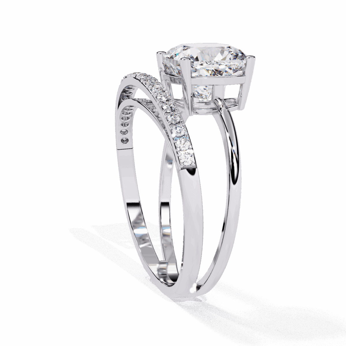 2.5 Carat Cushion Cut Signature Wear Ring  Image 3