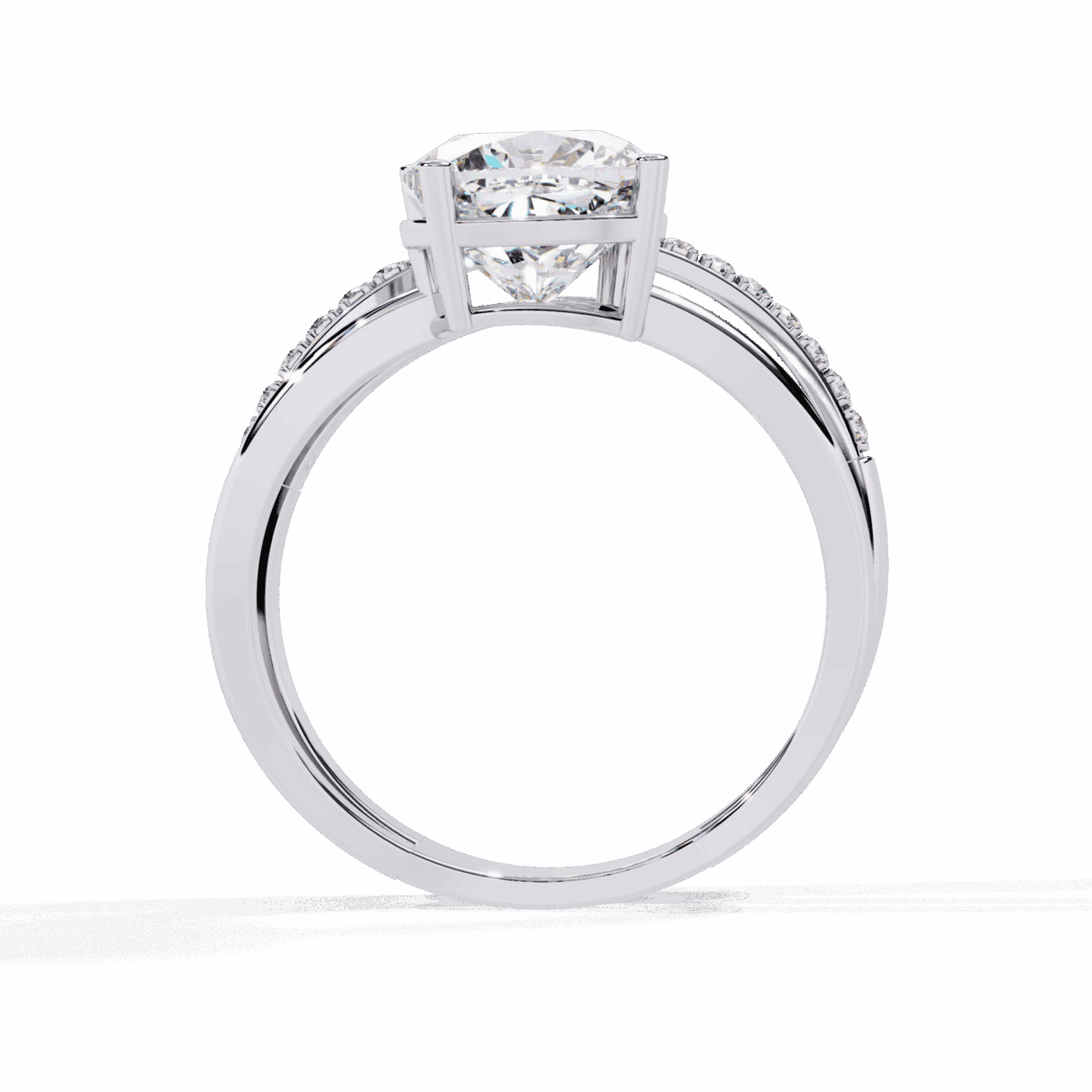 2.5 Carat Cushion Cut Signature Wear Ring  Image 4