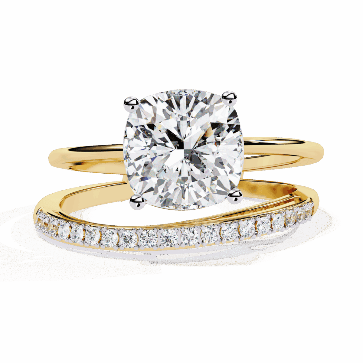 2.5 Carat Cushion Cut Signature Wear Ring  Image 5