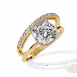 2.5 Carat Cushion Cut Signature Wear Ring - Image 6