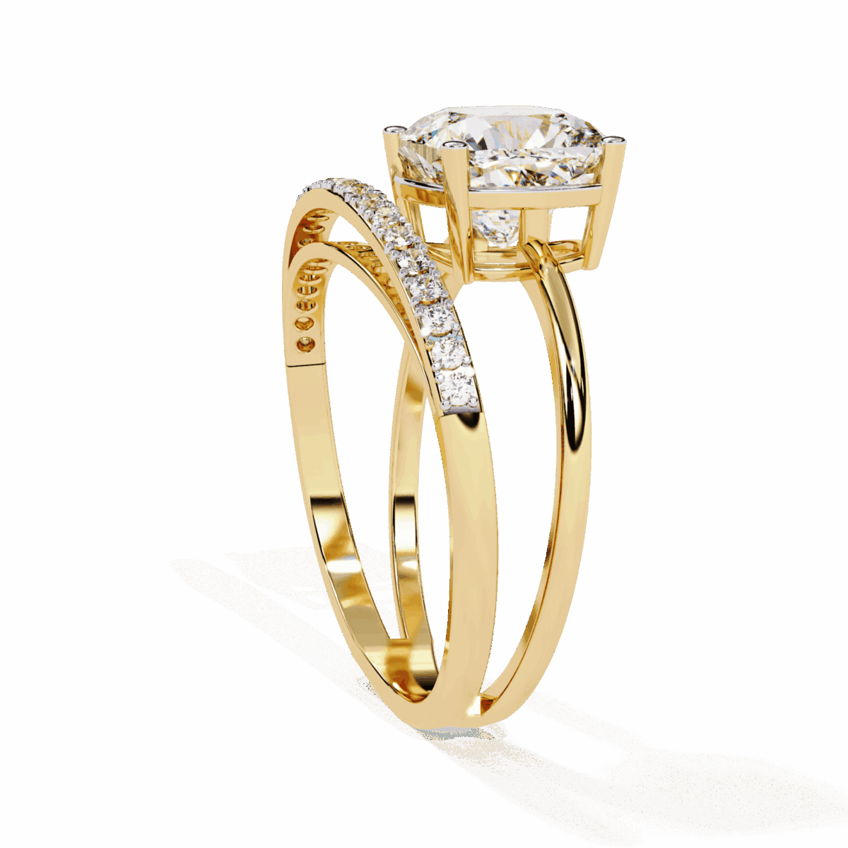 2.5 Carat Cushion Cut Signature Wear Ring  Image 7