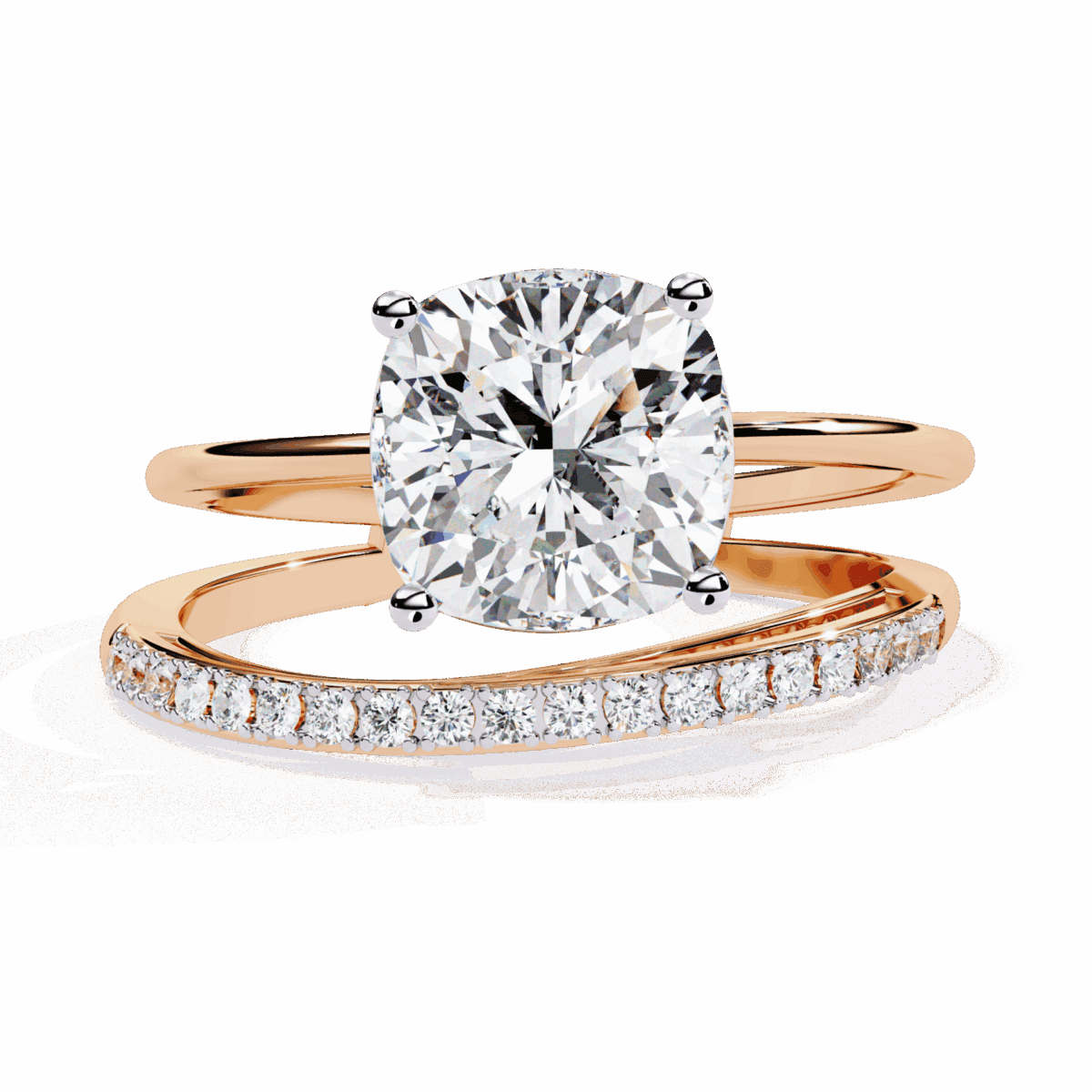 2.5 Carat Cushion Cut Signature Wear Ring  Image 9