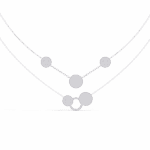 0.4 Carat Dual Orbit Diamond Necklace