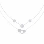 0.4 Carat Dual Orbit Diamond Necklace - Image 3