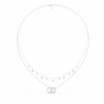 0.3 Carat Layered Halo Diamond Necklace - Image 2